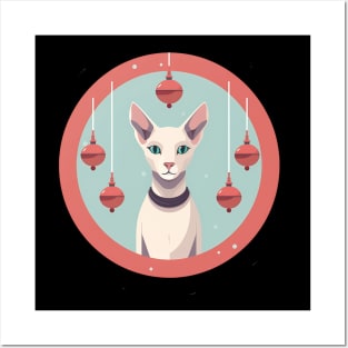 Oriental Shorthair Cat Xmas  Ornament, Love Cats Posters and Art